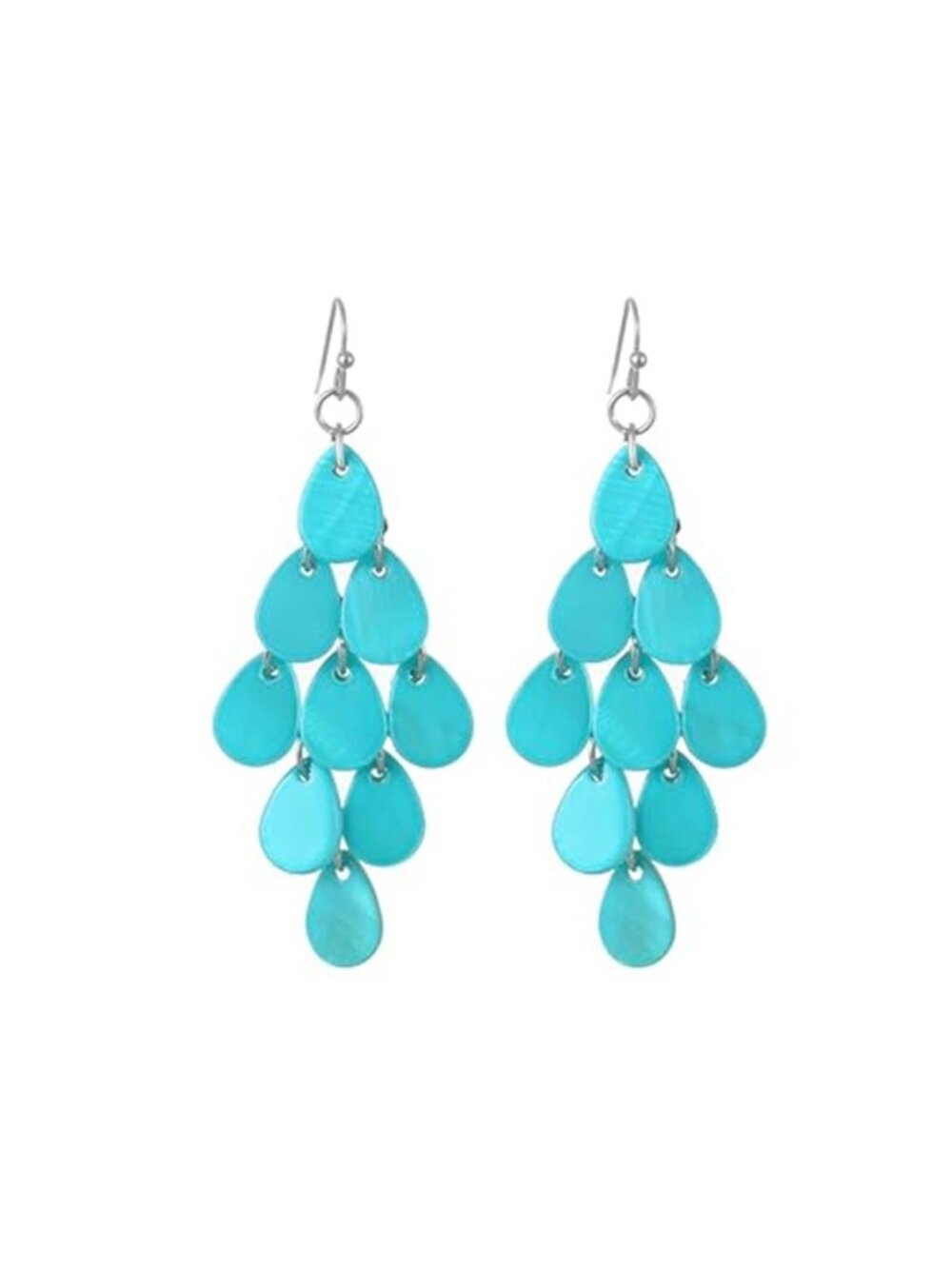 Unique Boho Teardrop Shell Earrings